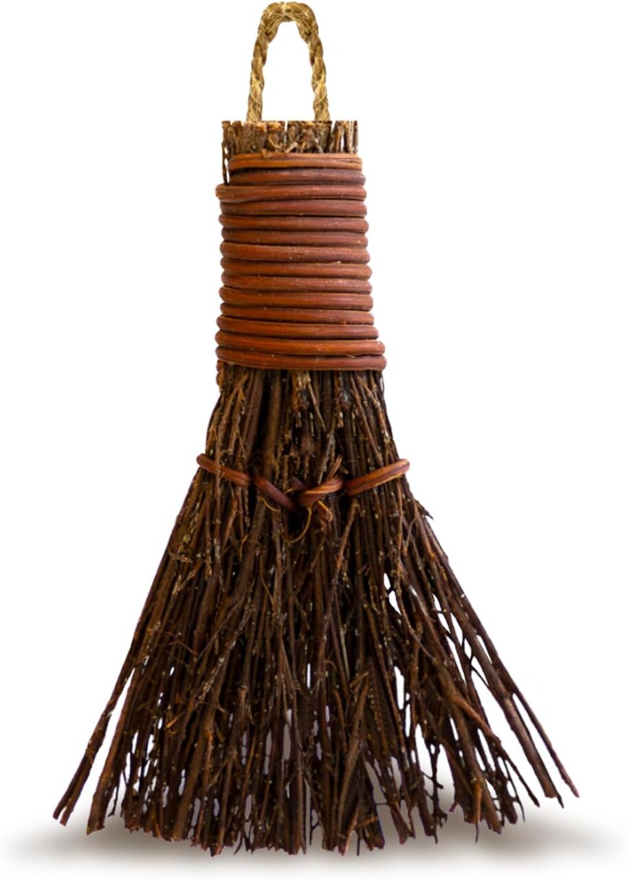 Pumpkin Spice Scented Broom 3in Mini Broomsticks - Decorative Witch Broom for Door Protection & Halloween Décor
